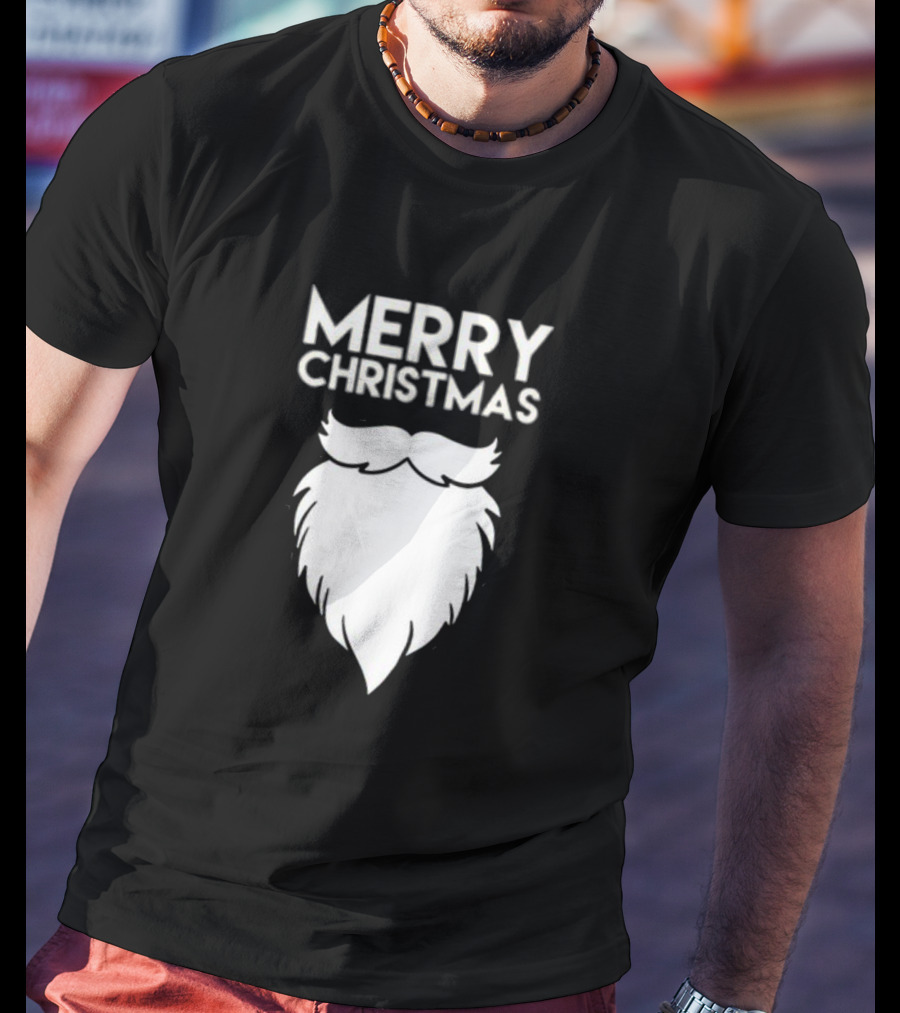 Merry Christmas Santa Beard T-Shirt