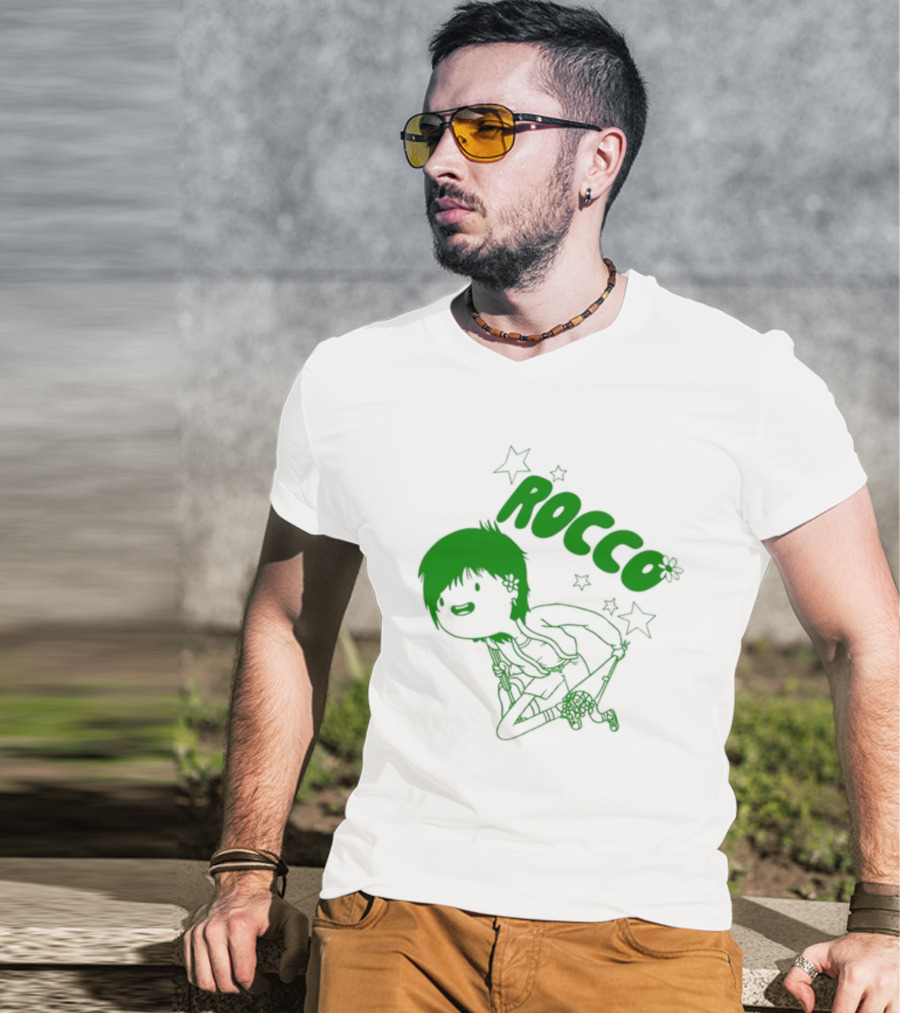 Rocco Animated Green Glow Character T-Shirt