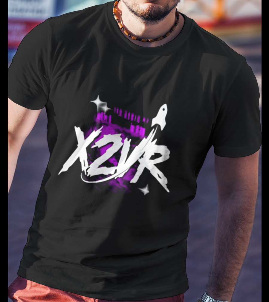X2vr Black Purple Rocket Colosseum T-Shirt