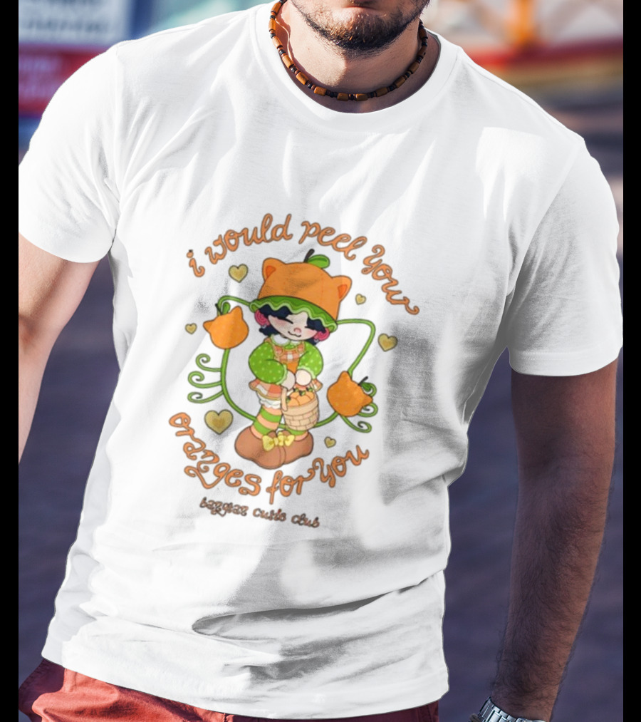 I Would Peel You Oranges For You Cute Kid Orange Hat Bangtan Cutie Club T-Shirt