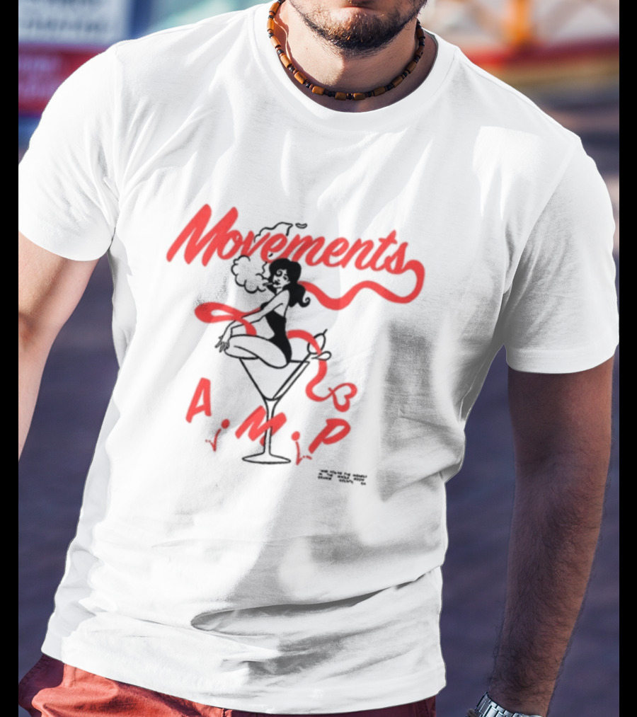 Movements A.M.P Vintage Cocktail Pin-Up Vibe T-Shirt