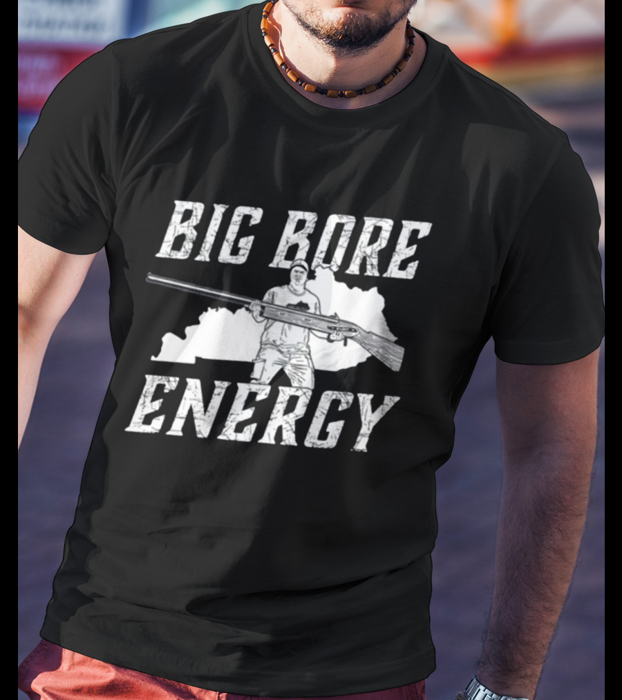 Big Bore Energy Forester Rifle Silhouette Kentucky State Outline T-Shirt