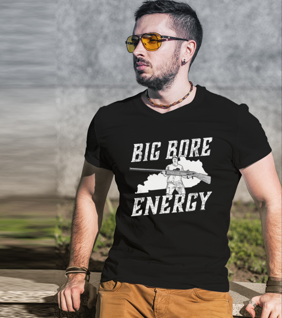 Big Bore Energy Forester Rifle Silhouette Kentucky State Outline T-Shirt
