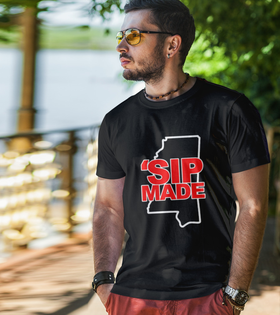 Kelvin Bolden 'Sip Made Mississippi State Outline T-Shirt