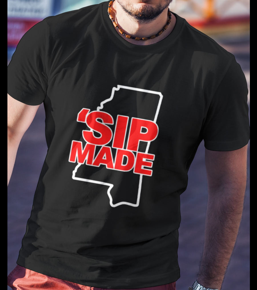 Kelvin Bolden 'Sip Made Mississippi State Outline T-Shirt