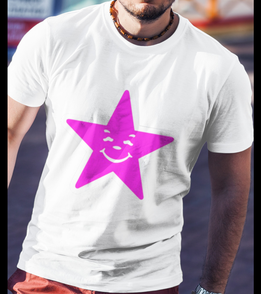 Austin Babbitt Asspizza Smiling Star Pink T-Shirt