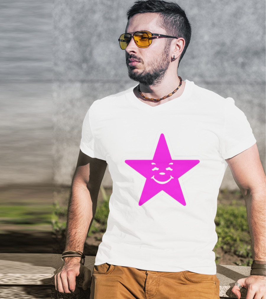 Austin Babbitt Asspizza Smiling Star Pink T-Shirt