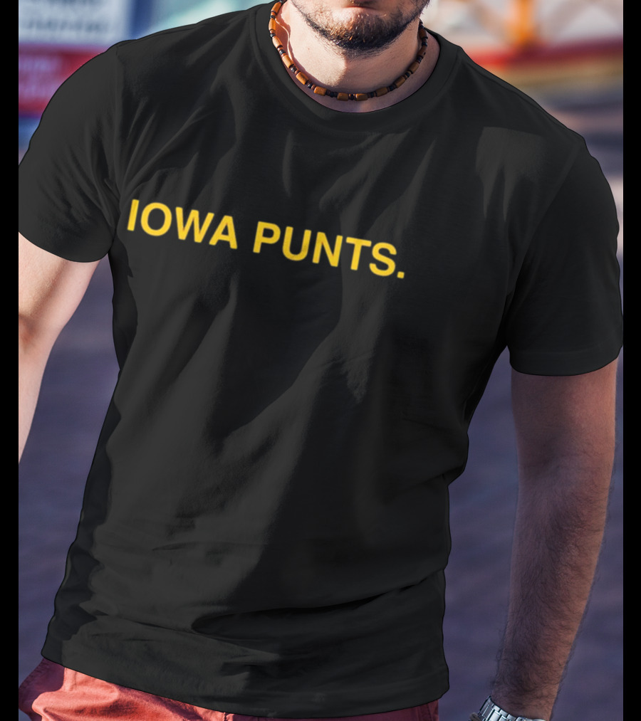 Iowa Punts Football Enthusiast T-Shirt