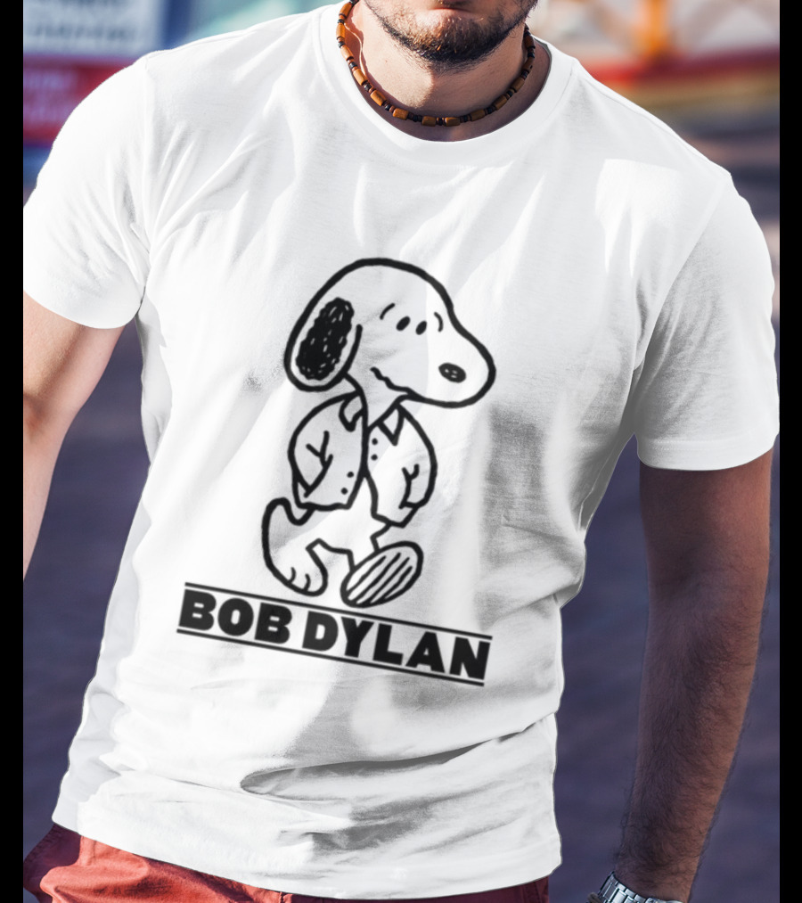 Stereospectralprints Bob Dylan Snoopy Peanuts Character T-Shirt