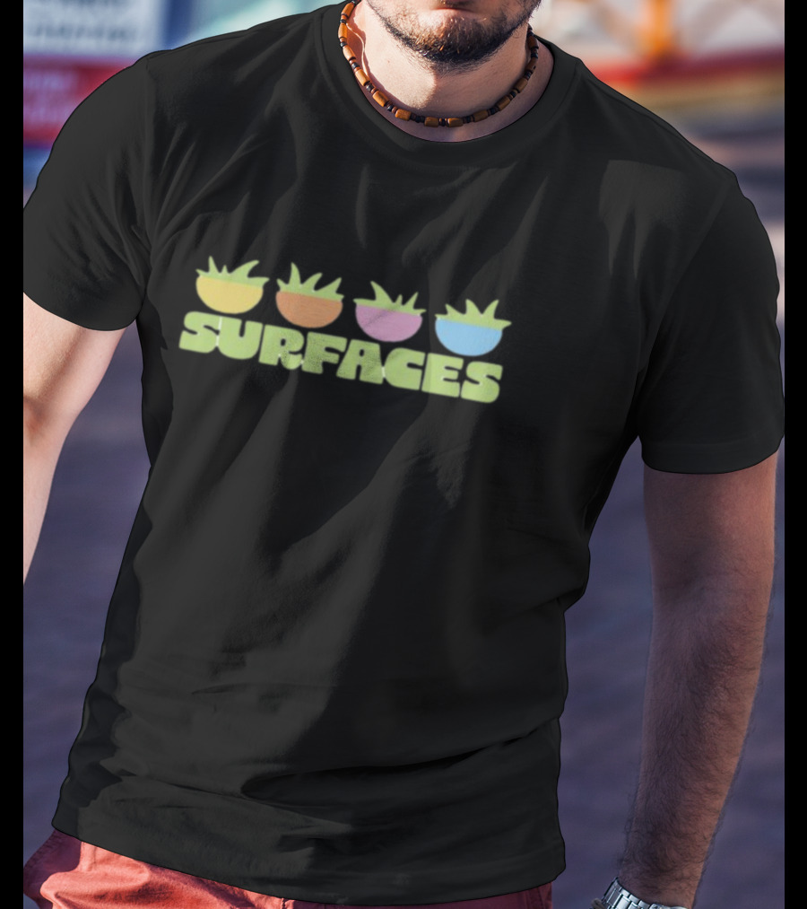 Surfaces Colorful Plant Icons T-Shirt