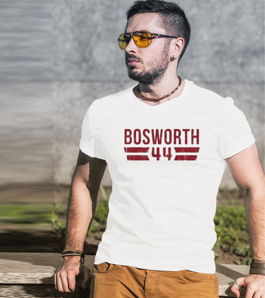 Bosworth 44 Distressed Stripes Retro Sports T-Shirt