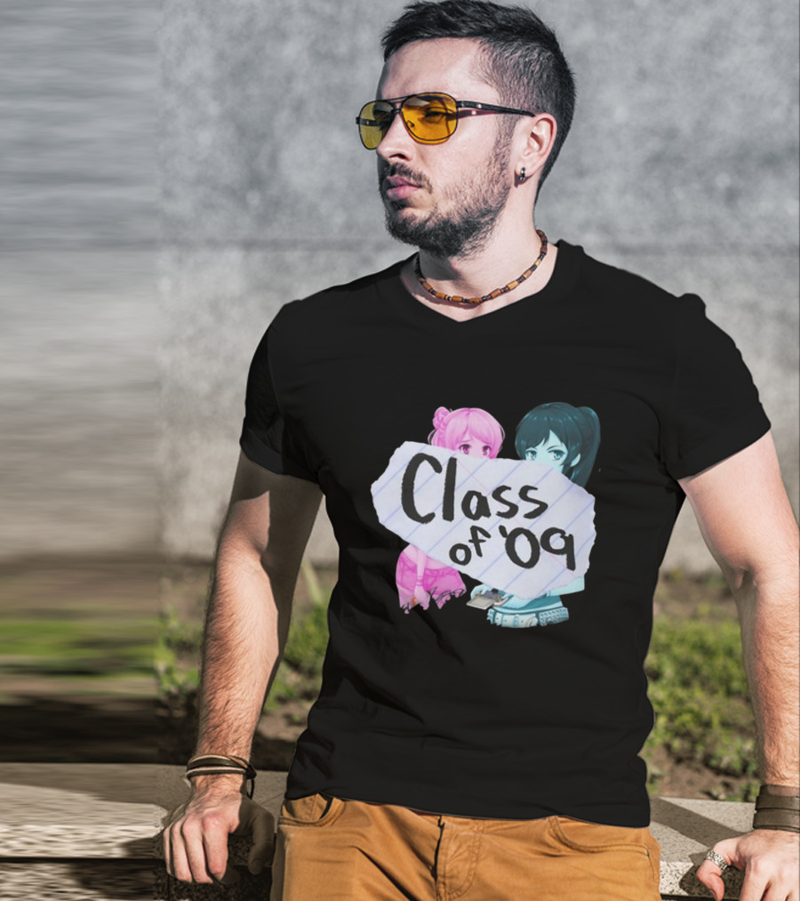 Class Of '09 Elsie Lovelock Color Girl Anime Style Duo T-Shirt
