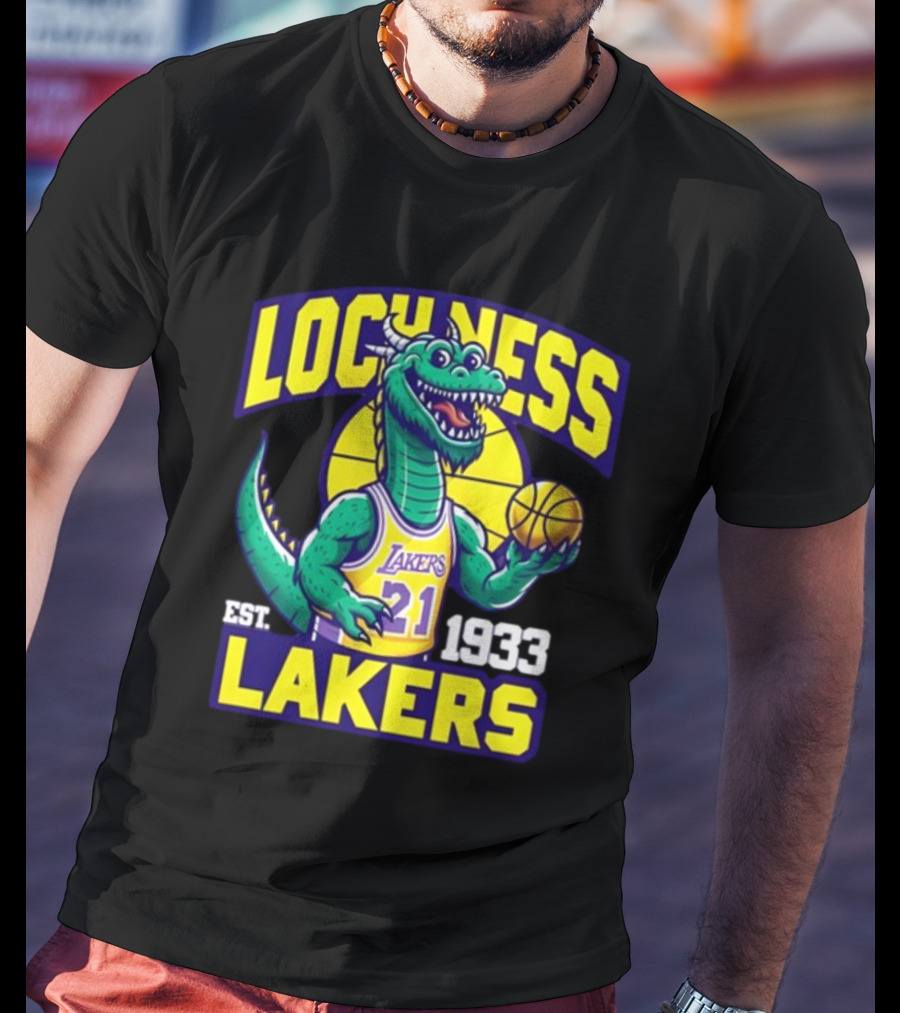 Loch Ness Lakers Basketball Dinosaur Est 1933 T-Shirt