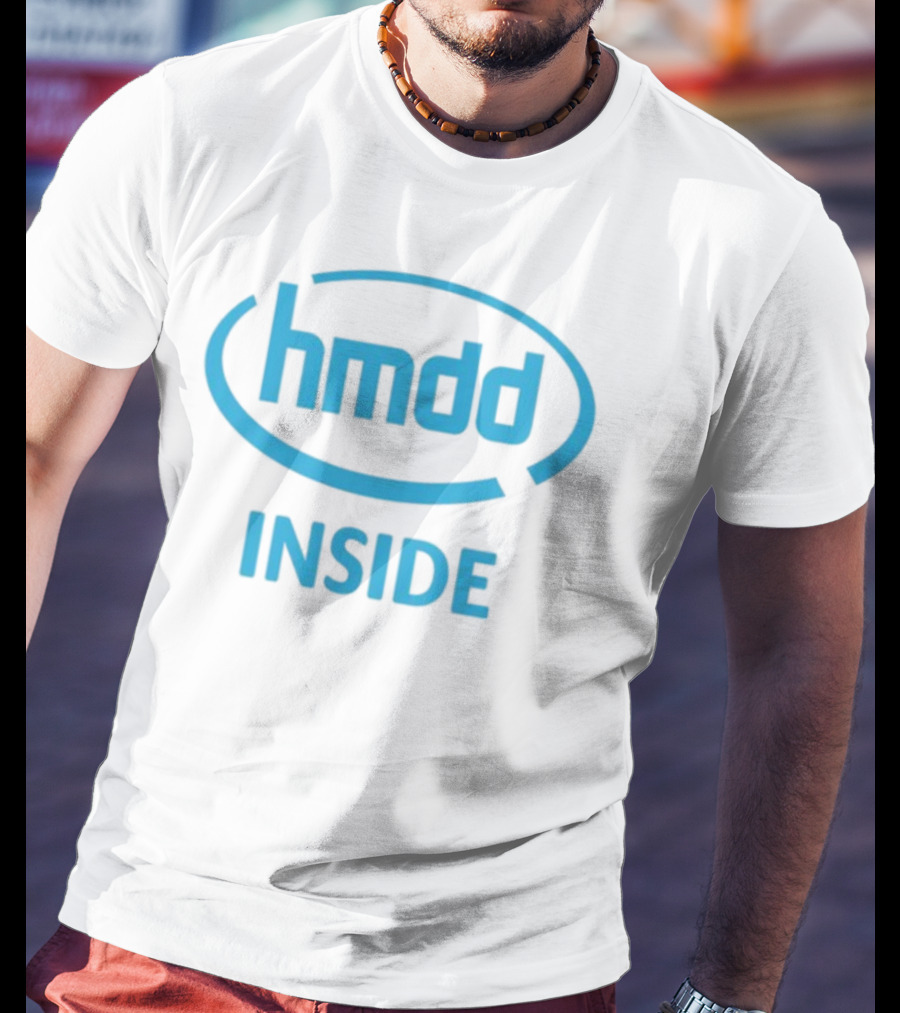 Hmdd Inside Logo Parody Dantebowe Wearing T-Shirt