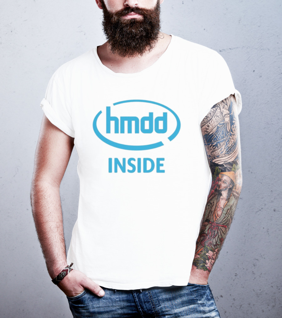 Hmdd Inside Logo Parody Dantebowe Wearing T-Shirt