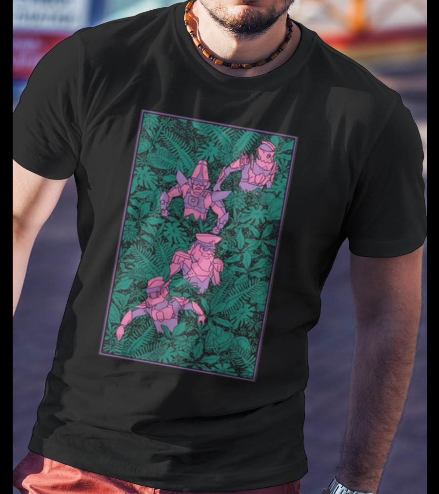 Rainforest Robot Explorers Jungle Expedition T-Shirt