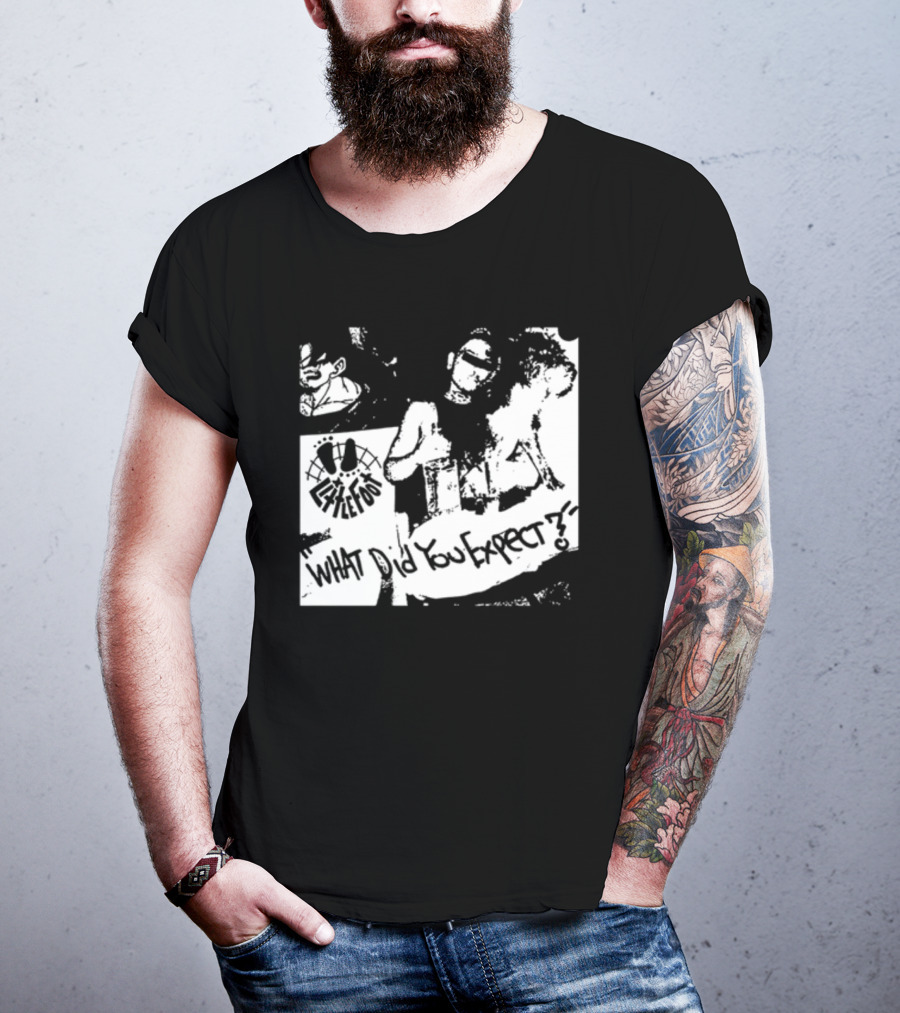 Little Foot What Did You Expect Comic Style Monochrome T-Shirt