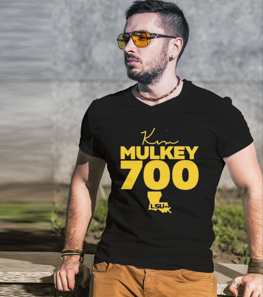 Kim Mulkey 700 LSU Women's Basketball Achievement T-Shirt