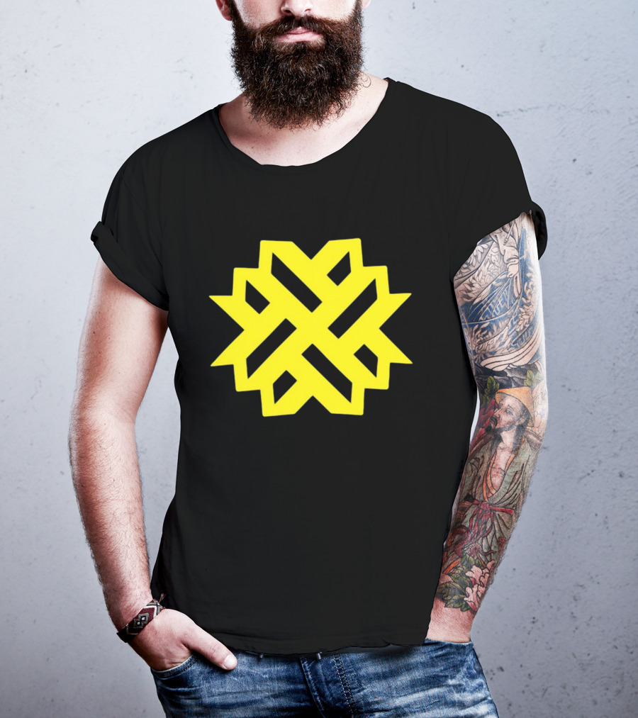 Naturewalkstudio Geometric Yellow Emblem T-Shirt