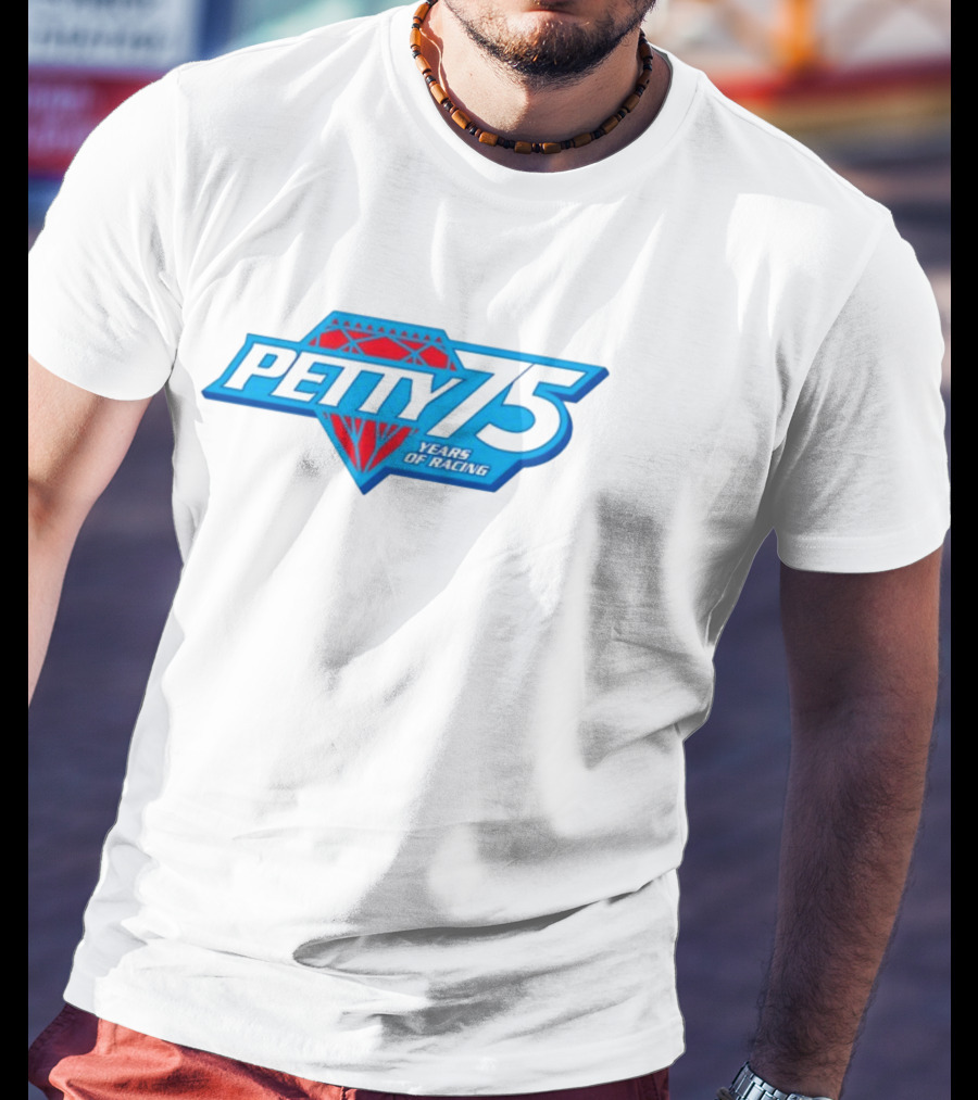 Petty 75 Years Of Racing Diamond T-Shirt
