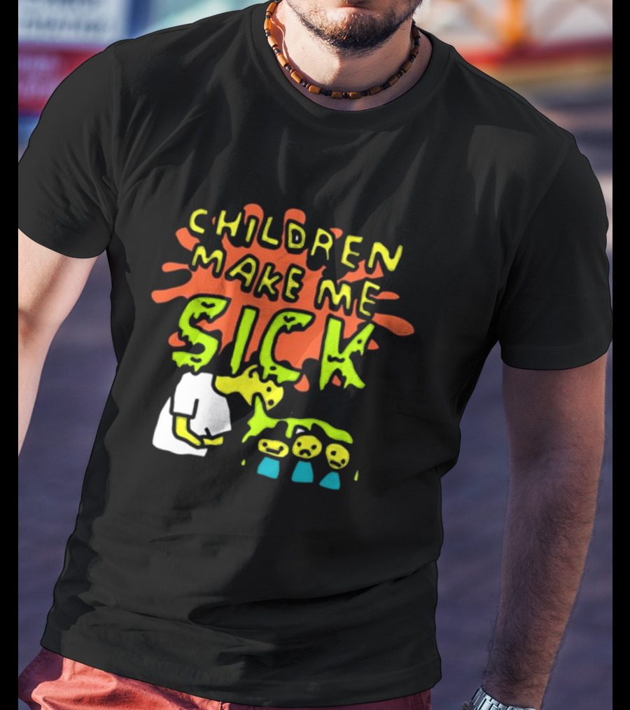 CHILDREN MAKE ME SICK Comic T-Shirt