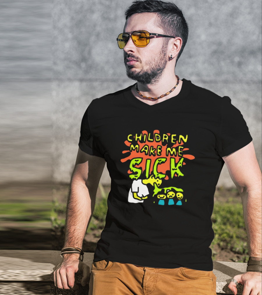 CHILDREN MAKE ME SICK Comic T-Shirt