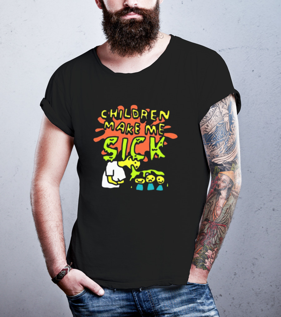 CHILDREN MAKE ME SICK Comic T-Shirt