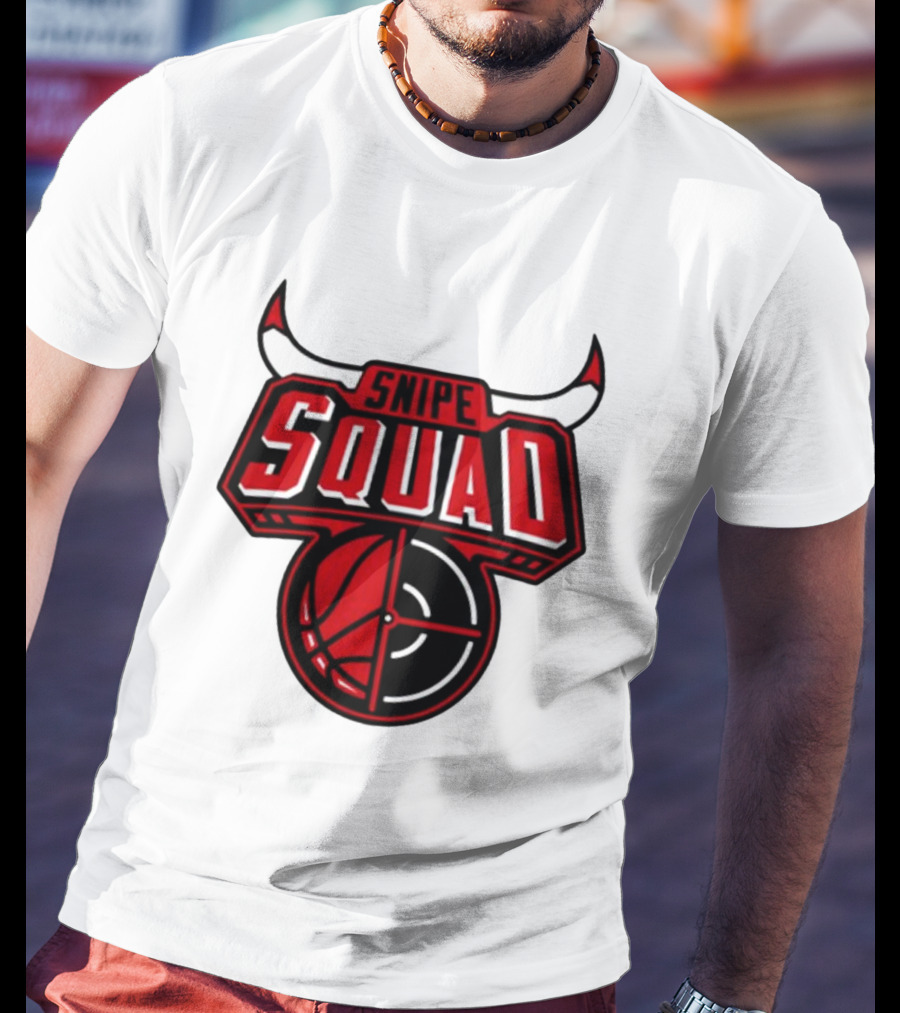 Snipe Squad Bulls Basketball Target T-Shirt