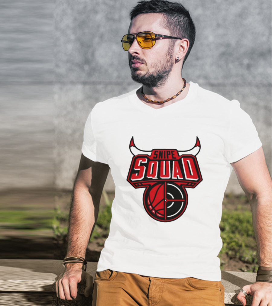 Snipe Squad Bulls Basketball Target T-Shirt