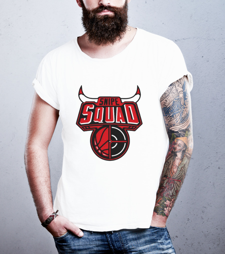 Snipe Squad Bulls Basketball Target T-Shirt