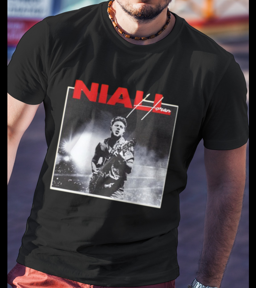 Niall Horan Black And White Concert Performance T-Shirt