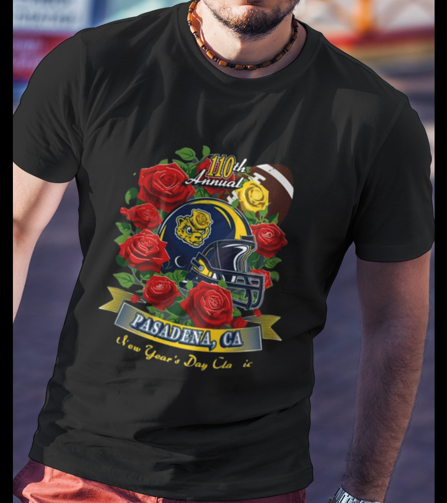 110th Annual Pasadena CA New Year's Day Football Roses T-Shirt