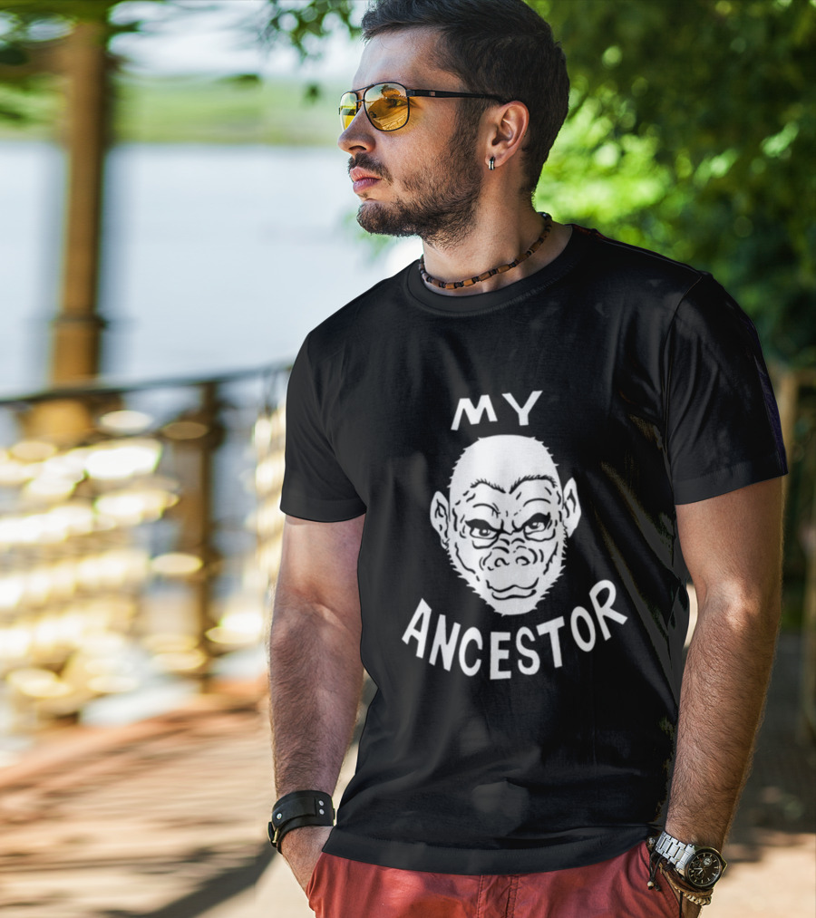 Blaise Ulysse Bernard Collins II My Ancestor Ape Face T-Shirt