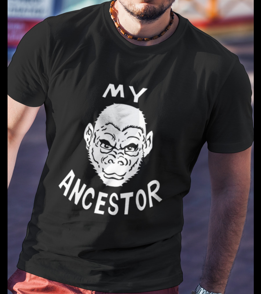 Blaise Ulysse Bernard Collins II My Ancestor Ape Face T-Shirt
