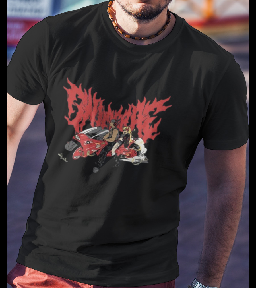 Dashiexp Road Warrior Cyberpunk Motorcycle Duo Adventure T-Shirt