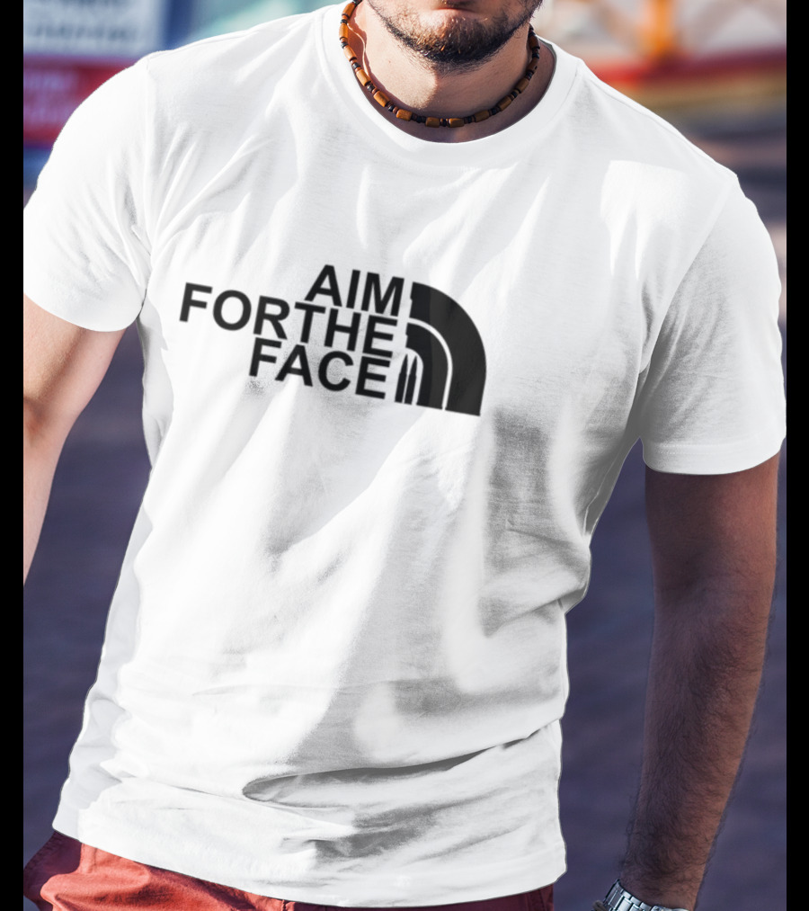 Mid Night Platoon Aim For The Face Bullet Inspired Arch T-Shirt