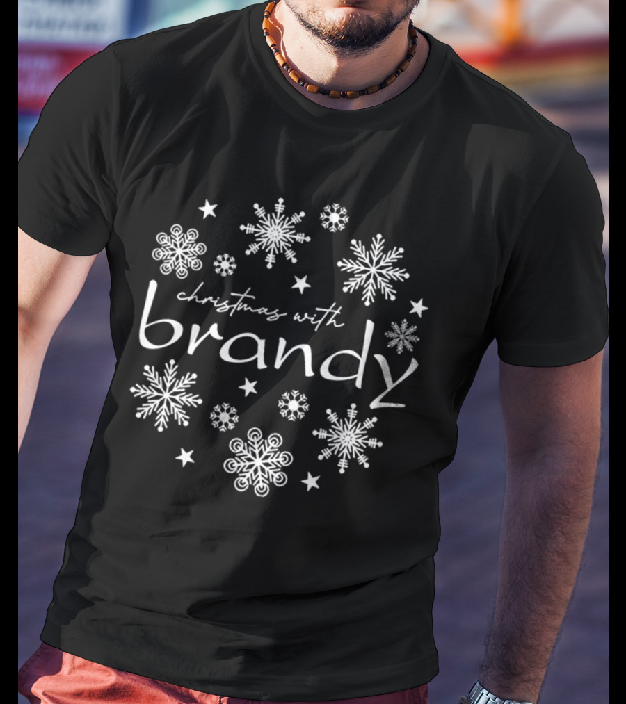 Christmas With Brandy Snowflakes Stars T-Shirt