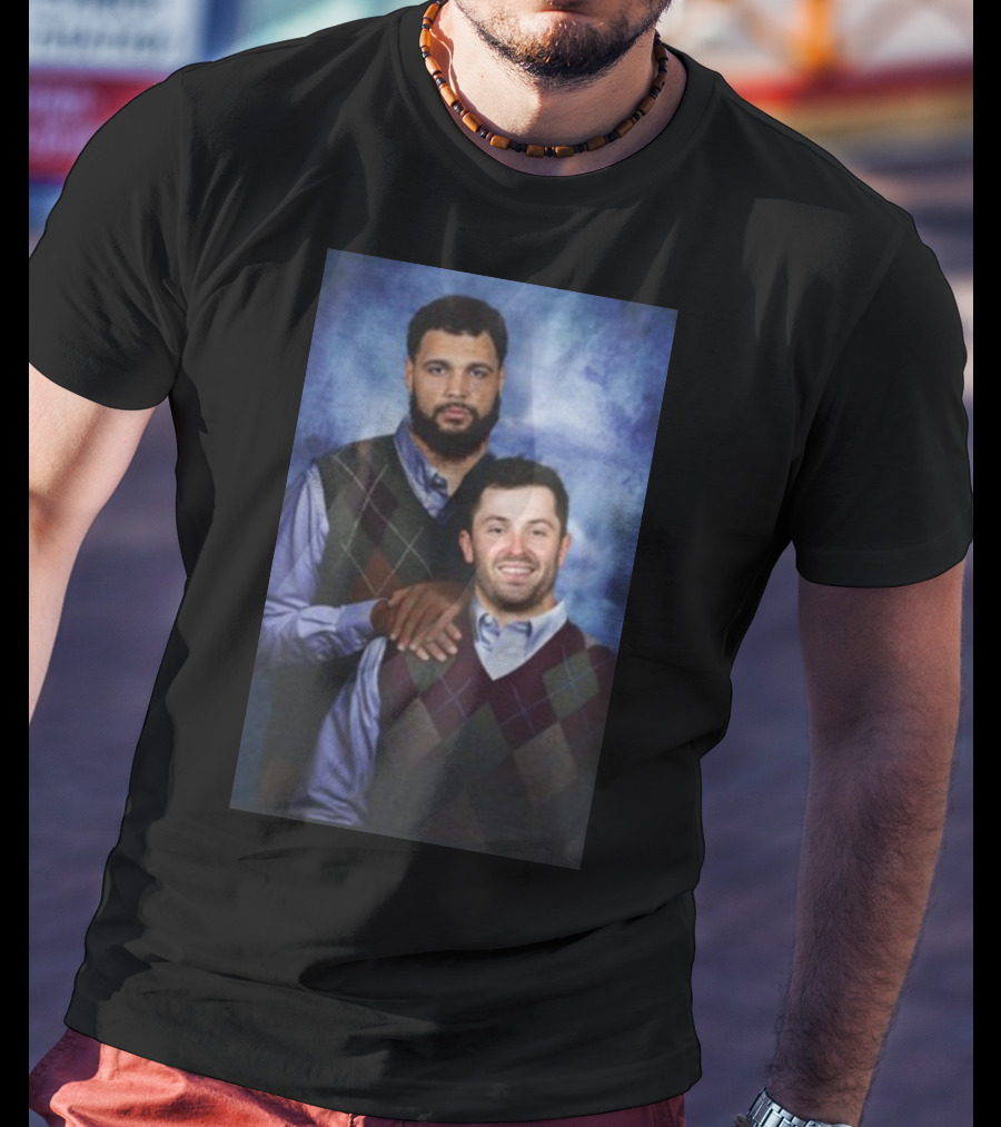 Baker Mayfield And Mike Evans Brothers Family Portrait Sweater Image T-Shirt