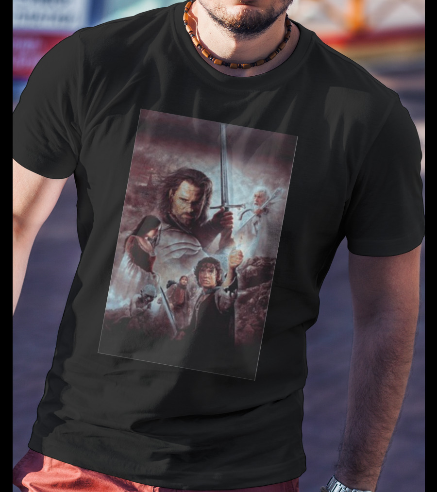 The Lord Of The Rings The Return Of The King Aragorn Frodo Gandalf Movie T-Shirt