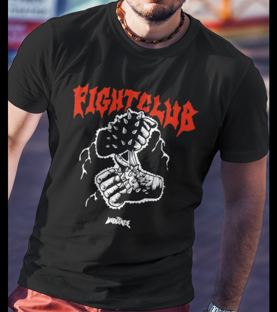 Fight Club Full Violence Spiked Fists T-Shirt