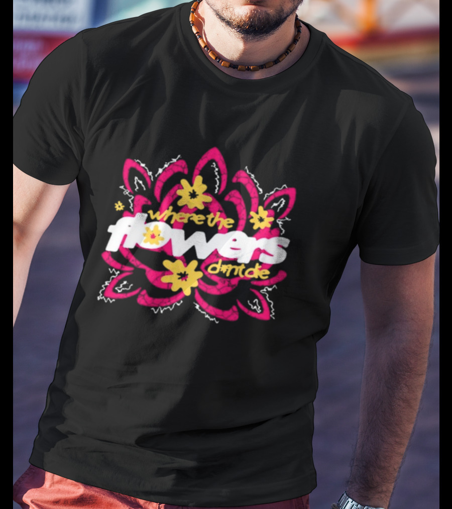 Monaleo Where The Flowers Dont Die Floral Motif T-Shirt