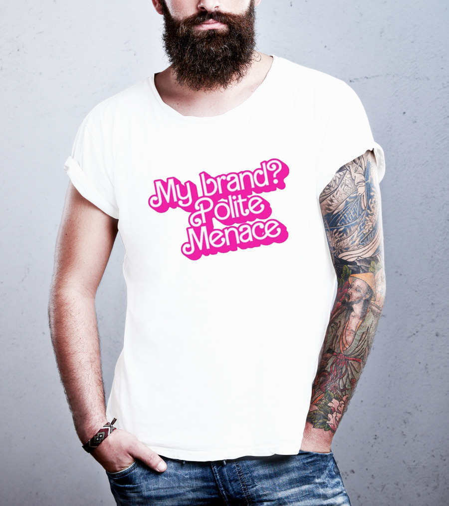 My Brand Polite Menace Barbie New T-Shirt