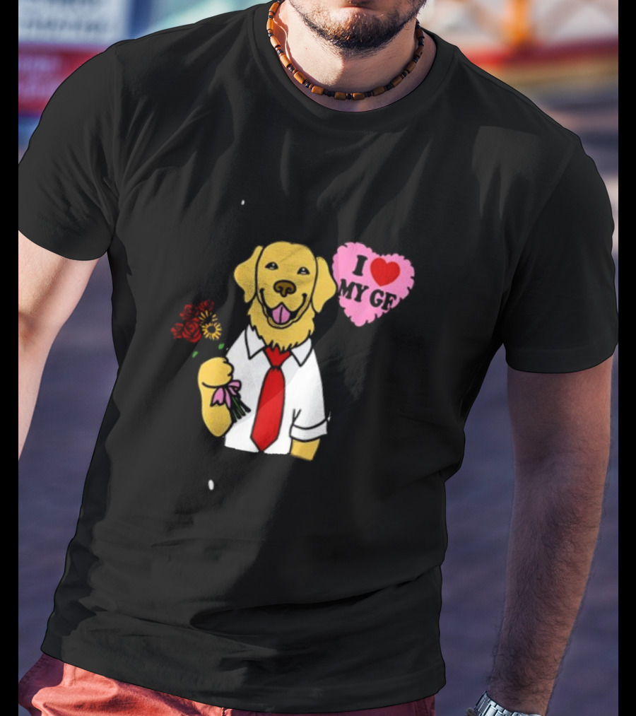 SORRY I HAVE A GOLDEN RETRIEVER BOYFRIEND I LOVE MY GF T-Shirt