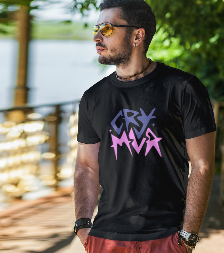 Xcryboy Yerimua Cry Mua Purple Pink Star T-Shirt