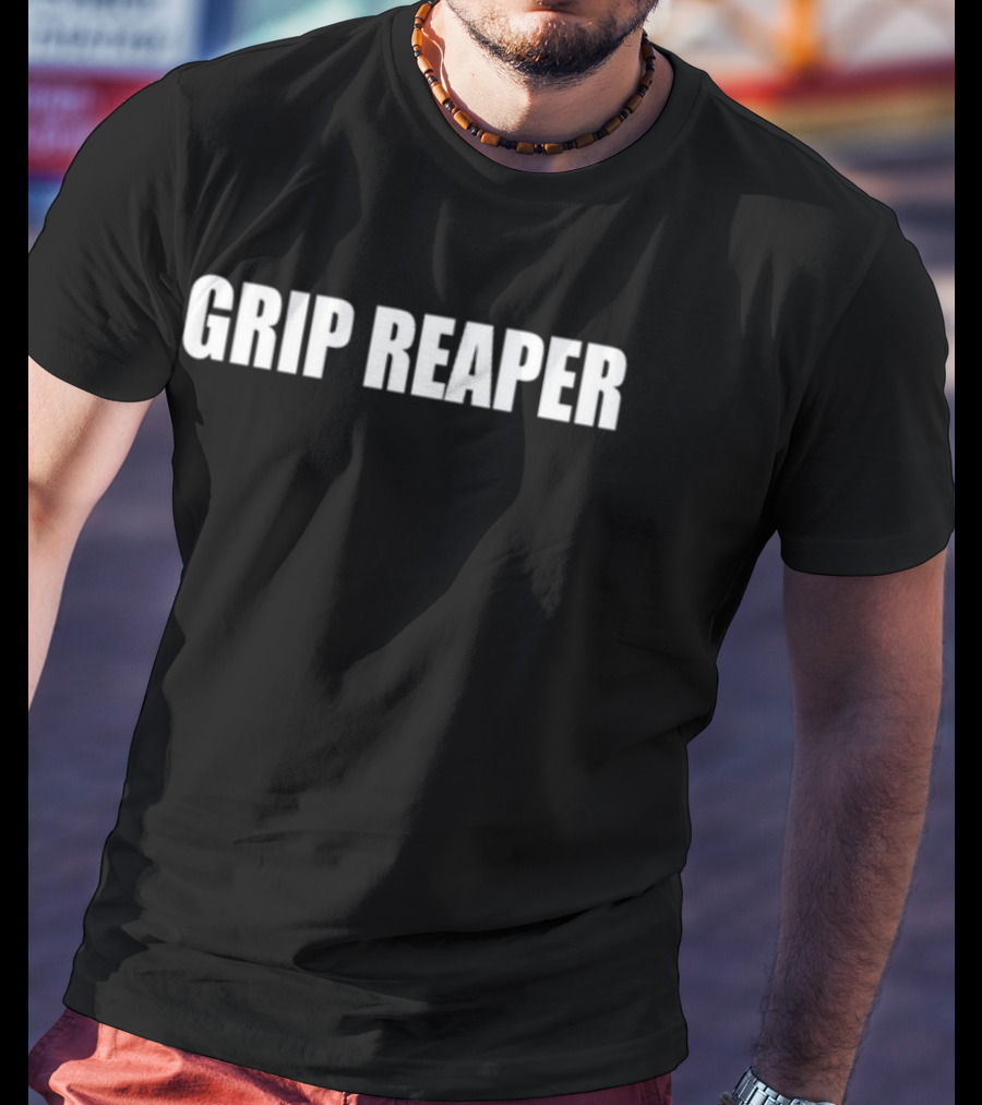 Rizzsanchez Grip Reaper Text T-Shirt
