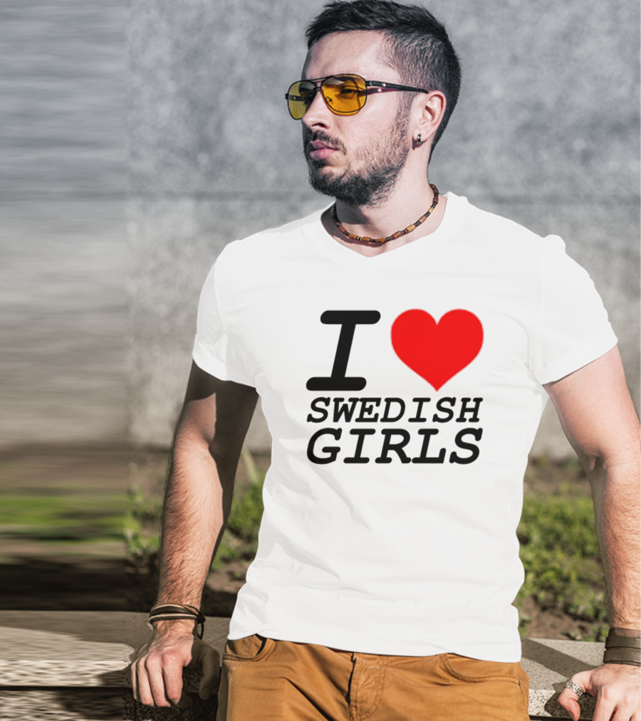 Pippin I Heart Swedish Girls T-Shirt