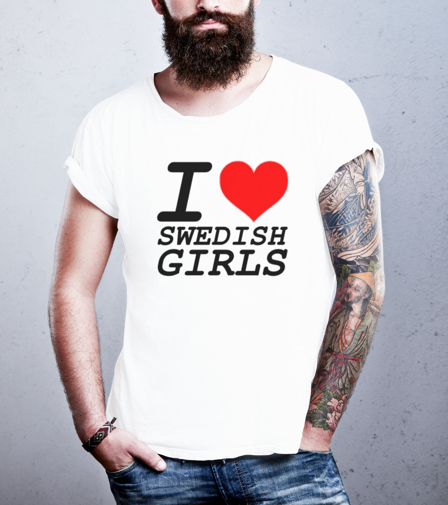 Pippin I Heart Swedish Girls T-Shirt