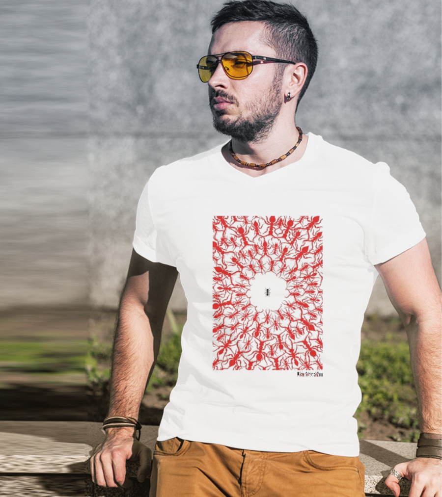 Being Autistic Ant Red Kaleidoscope T-Shirt