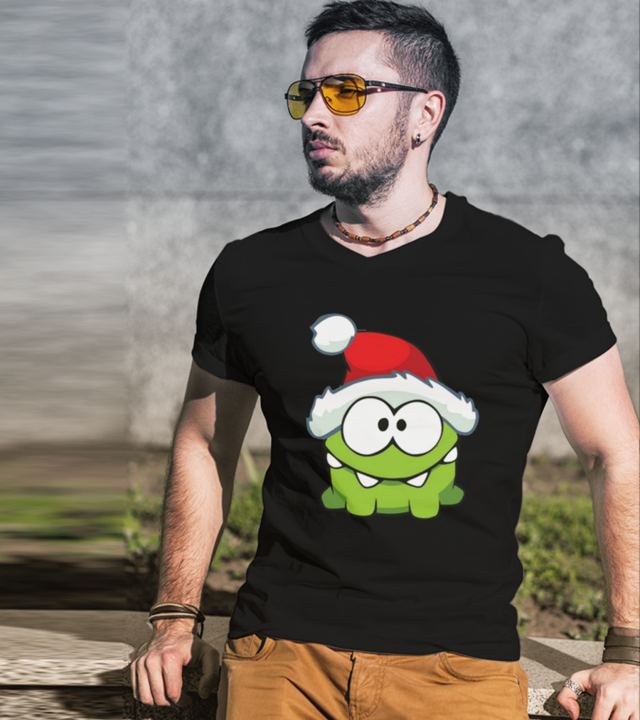 Santa Hat Om Nom T-Shirt