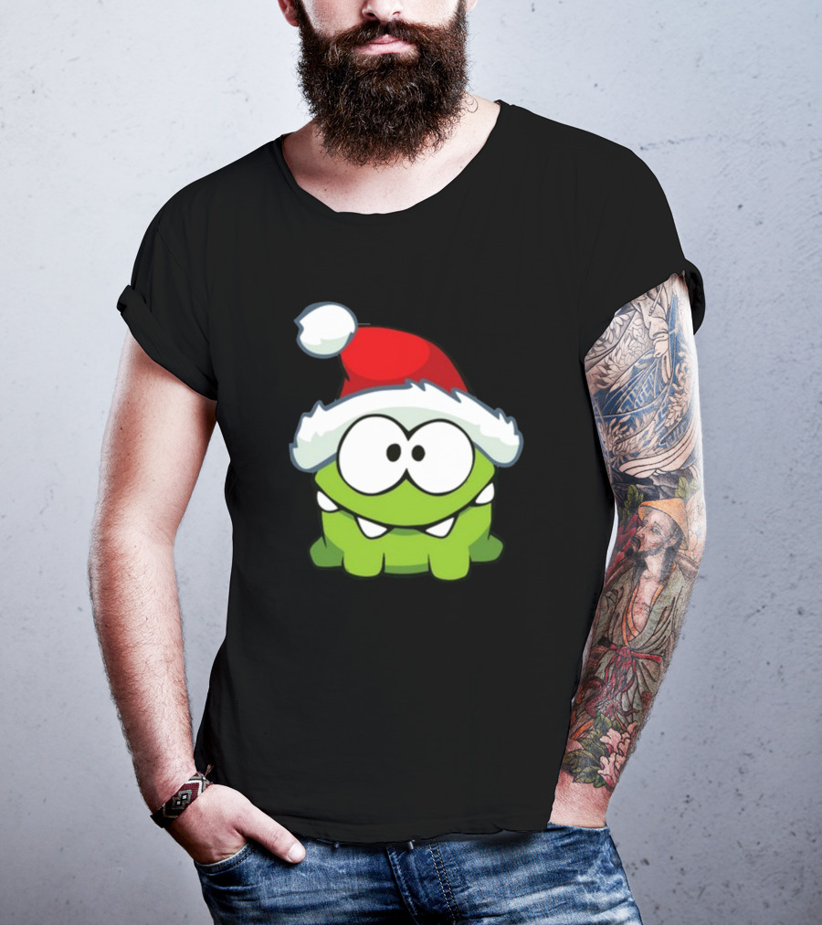 Santa Hat Om Nom T-Shirt